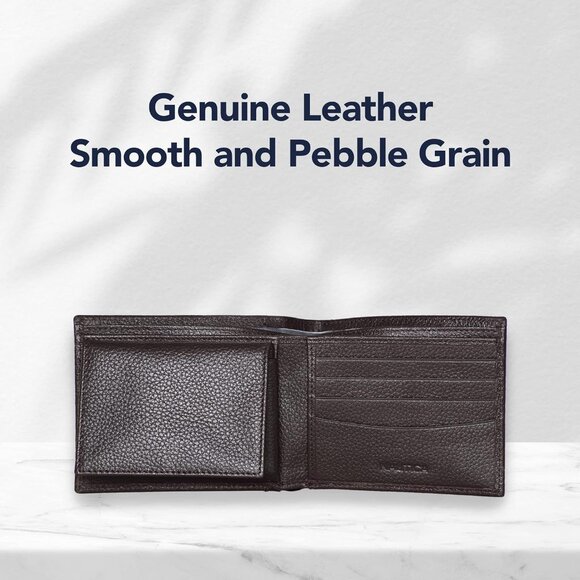 Men's Classic Leather Bifold RFID Wallet (Available in Smooth or Pebble Grain) - Picture 6 of 8